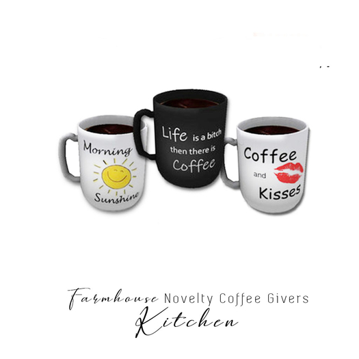Second Life Marketplace Farmhouse Novelty Mugs Coffee Giver (Fatpack)